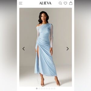 Alieva ‘Dua’ dress - S (sold out on site) - powder blue - never worn